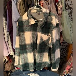 Chic Soul Pretty Girl Anthem Shirt Jacket, Hunter